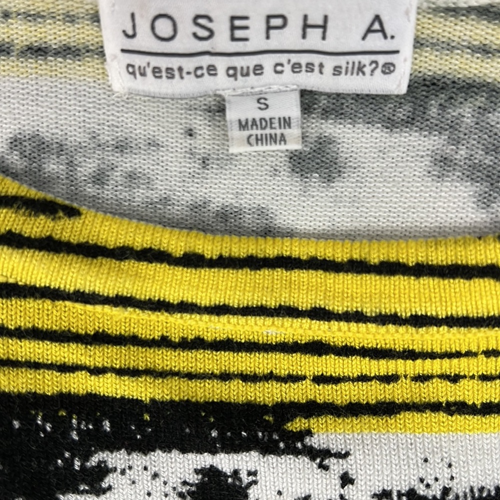 Joseph A. Abstract Print With Vivid Colorblock Sh… - image 5